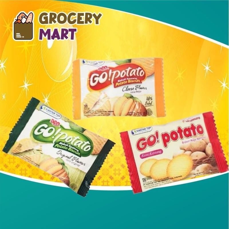

(PACK) GO POTATO Biskuit Kentang 8gr Isi 20Pcs