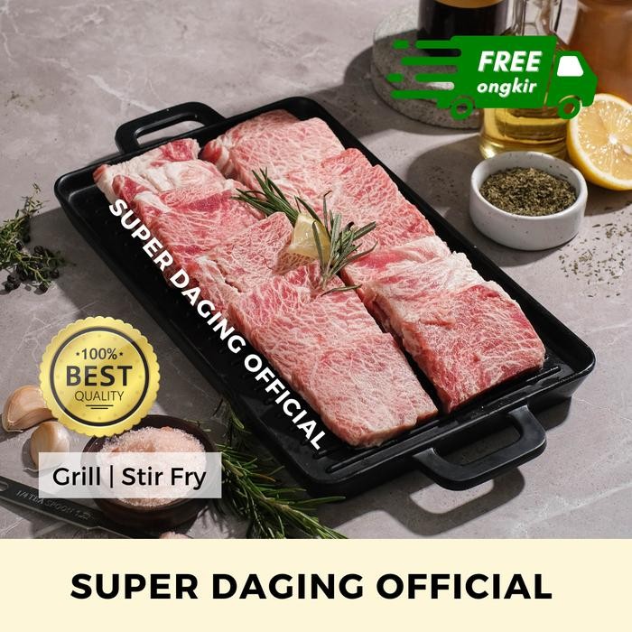

Kirim,HariYgSama- Super Premium Wagyu Meltique / Daging Meltik Yakiniku Cut 250g