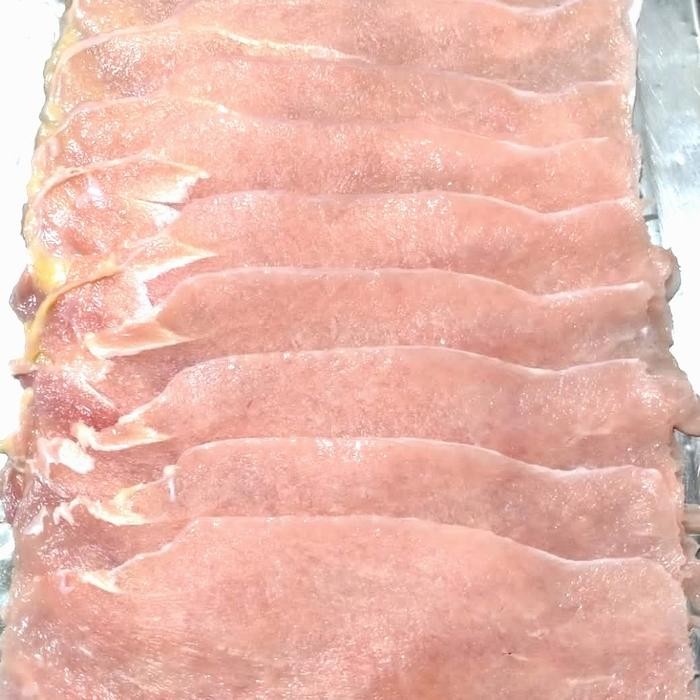 

Kirim,HariYgSama- Daging slice Dada turkey / kalkun 1-2 mm 500 gram