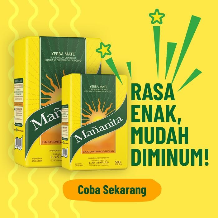 

Terlaris- Mananita Yerba Mate With Stems 1 Kg Teh Botanikal Argentina