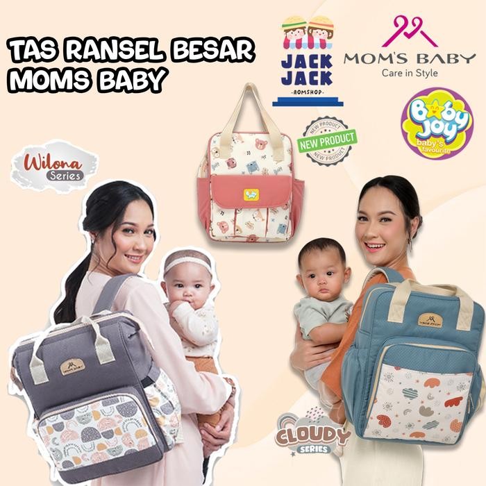 Momibi- Moms Baby Tas Perlengkapan Bayi Ransel All Series Moms Baby Tas Bayi Backpack All