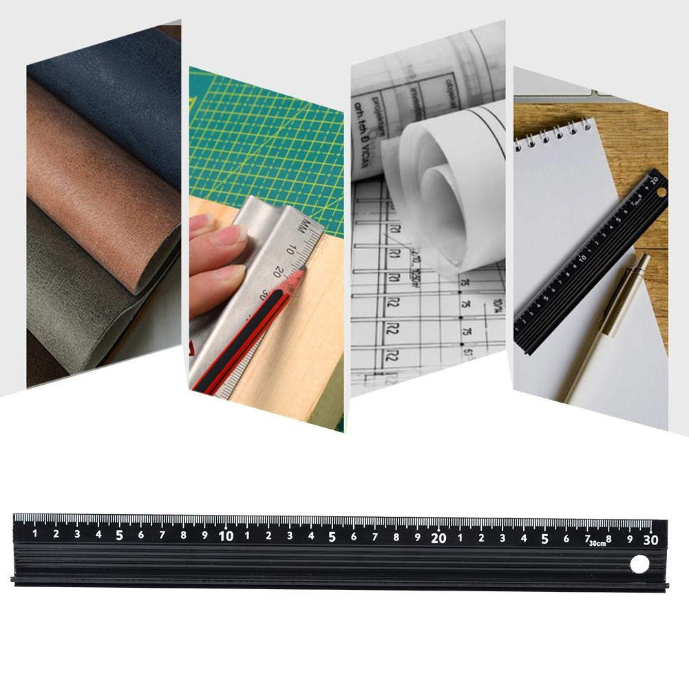 

Penggaris Lurus Aluminum Multifungsi Anti Slip Untuk Pengerjaan Marking Cutting Ruler 30CM 45CM 60CM