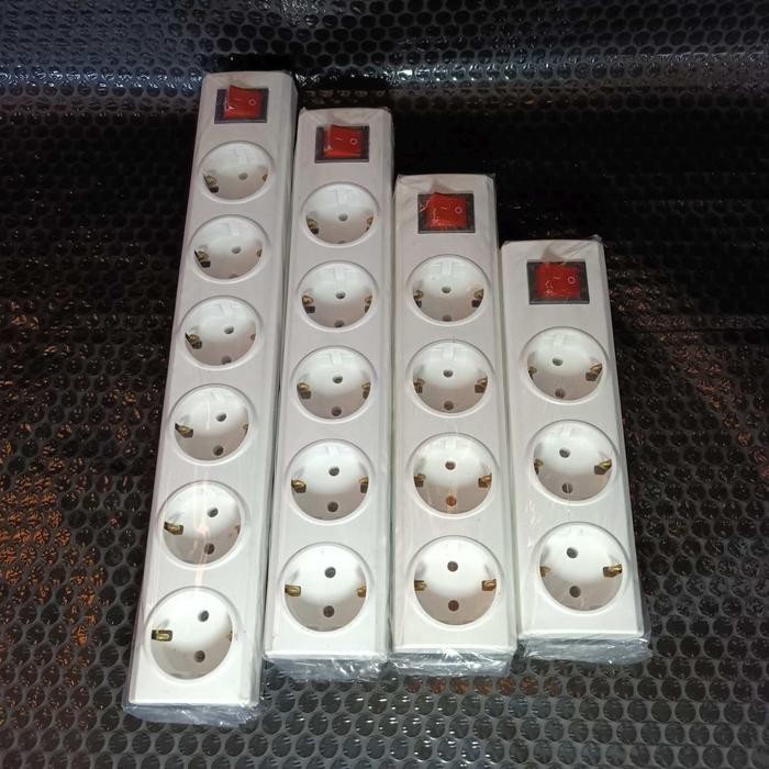 JT READY STOP KONTAK EXTENSION BROCO 3 4 5 6 LUBANG SAKLAR TANPA KABEL