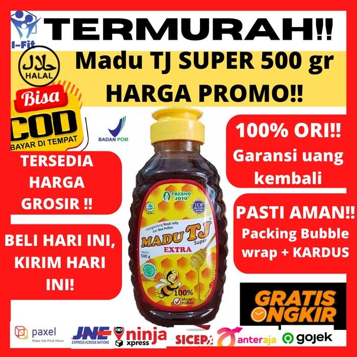 

Madu Tj SUPER EXTRA Tresno Joyo Tresnojoyo Botol Besar 500 gram gr