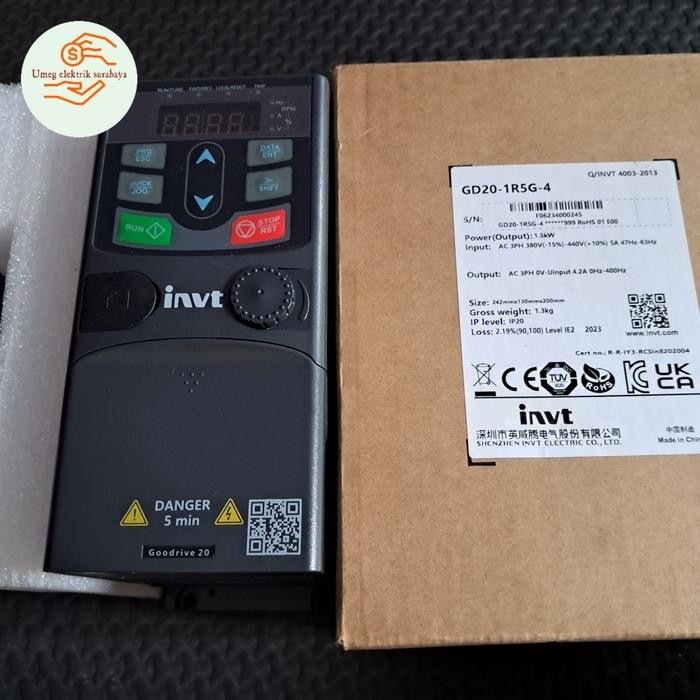 JT READY INVERTER INVT 1,5KW 2HP 3PHASE