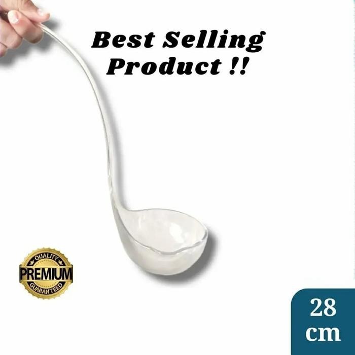 

Sendok soup Centong minuman es buah sayur bening transparan *