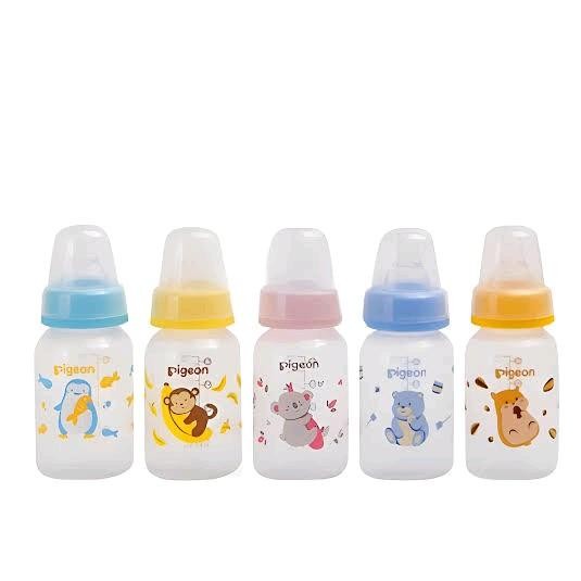 Mamora- Pigeon Baby Bottle Dot Ulir - Pp Rp Std Mm Dot Ulir 120Ml - Botol Susu Bayi Dot Ulir