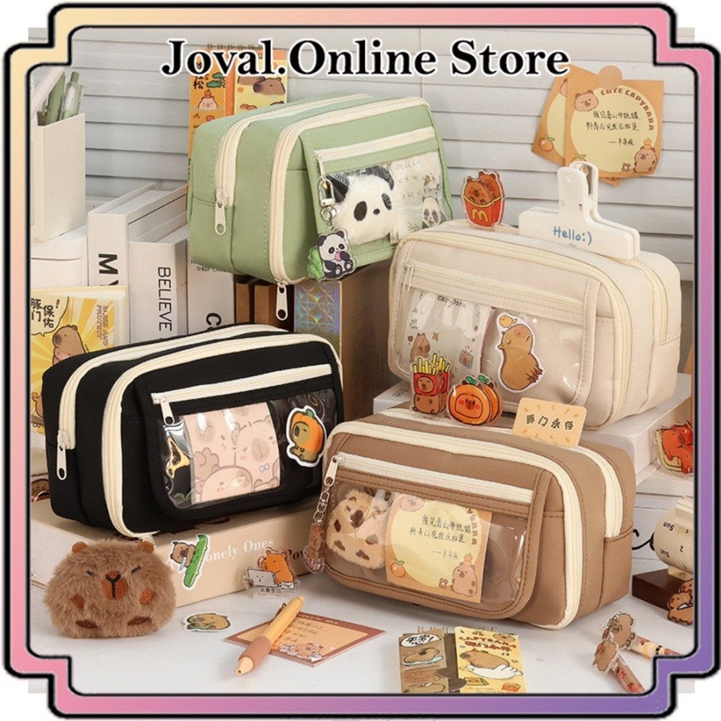 

Tempat Pensil Korea Jumbo Multi Sekat Nylon Oxford