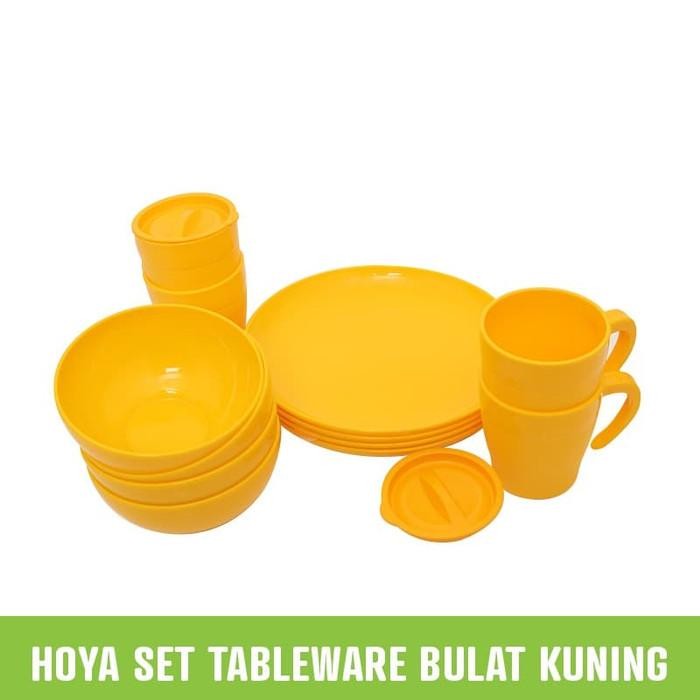 TOP TABLEWARE HOYA 1 SET MANGKUK, PIRING BULAT, MUG (MASING2 4PCS) -