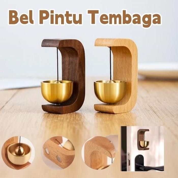 (TOP) BEL PINTU KAYU WALNUT / LONCENG PINTU KAYU LONCENG PINTU KENARI LONCENG ANGIN / LONCENG PINTU