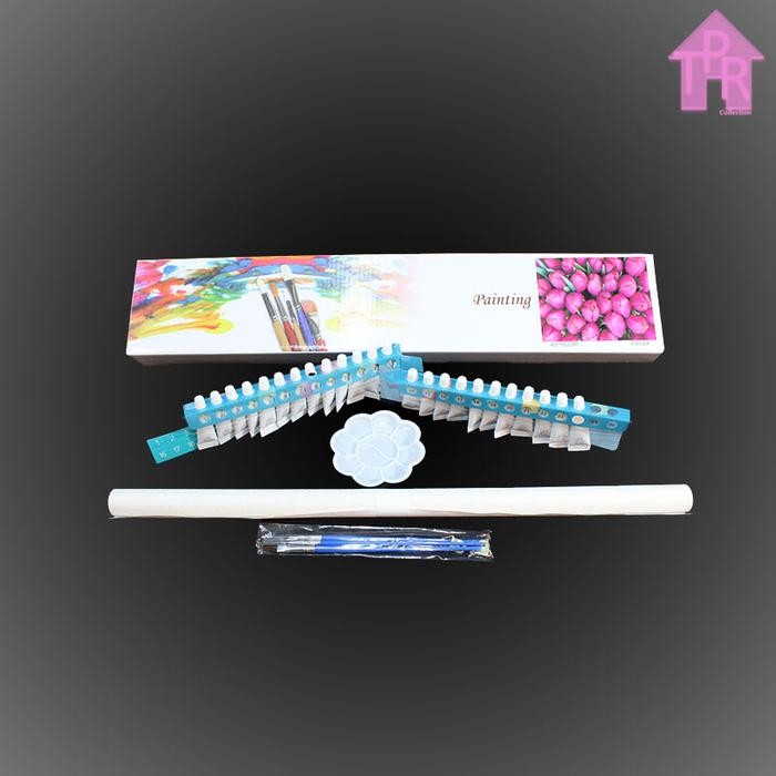 

ready stok diy - set melukis / paint by number kit - flower 40x50cm. part-4 original