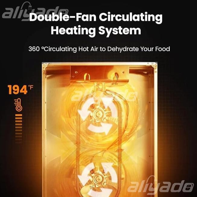 PROMO 16Tray Food Dehydrator 96L Mesin Dehydrator Makanan Mesin Pengering Listrik Daging Sapi