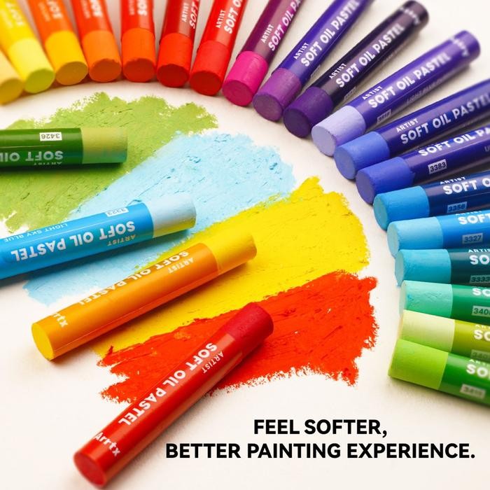 

ready stok arrtx artist soft oil pastels 72clr original