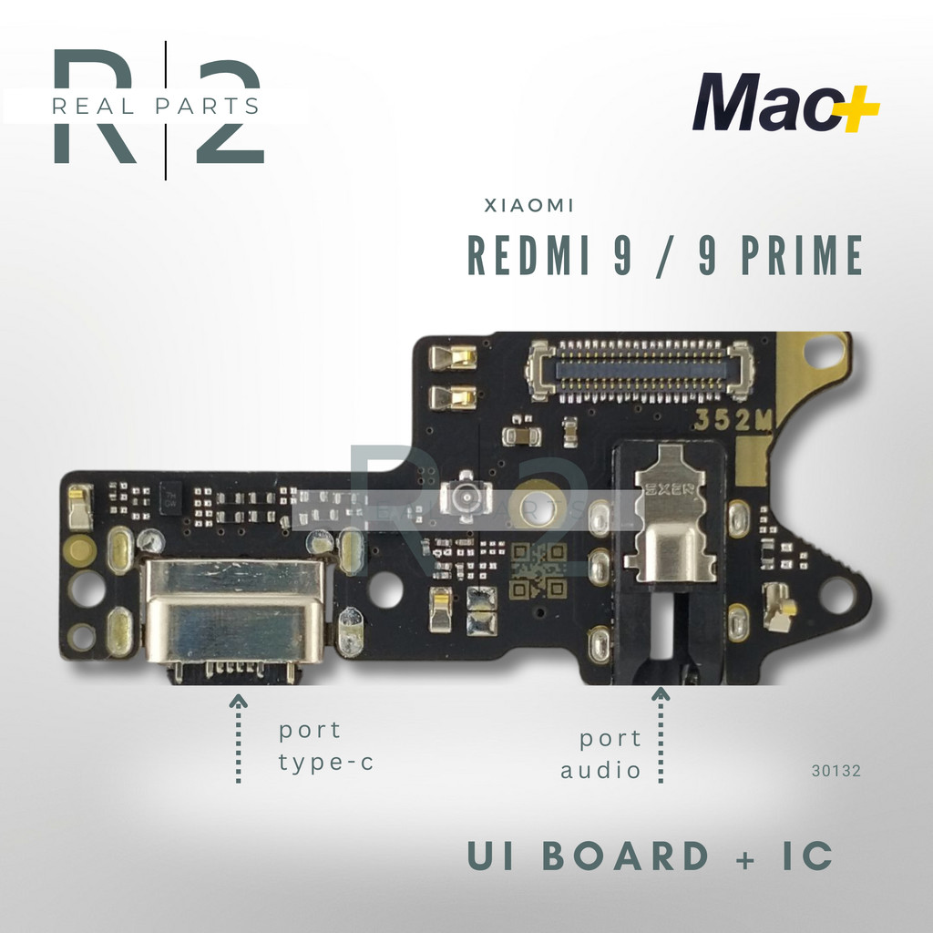 Papan Cas Mic + IC XIAOMI Redmi 9 / Redmi 9 Prime