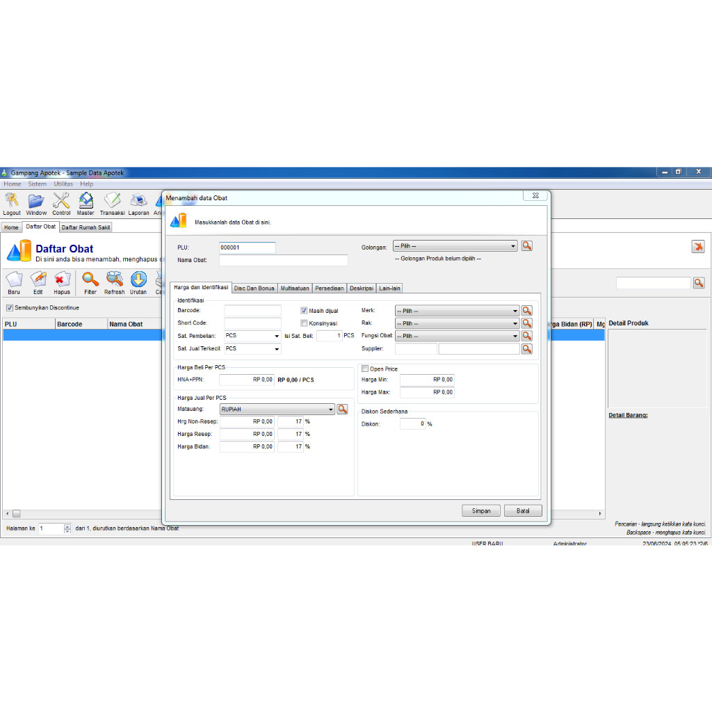 Aplikasi Software Apotek / Apotik Gampang