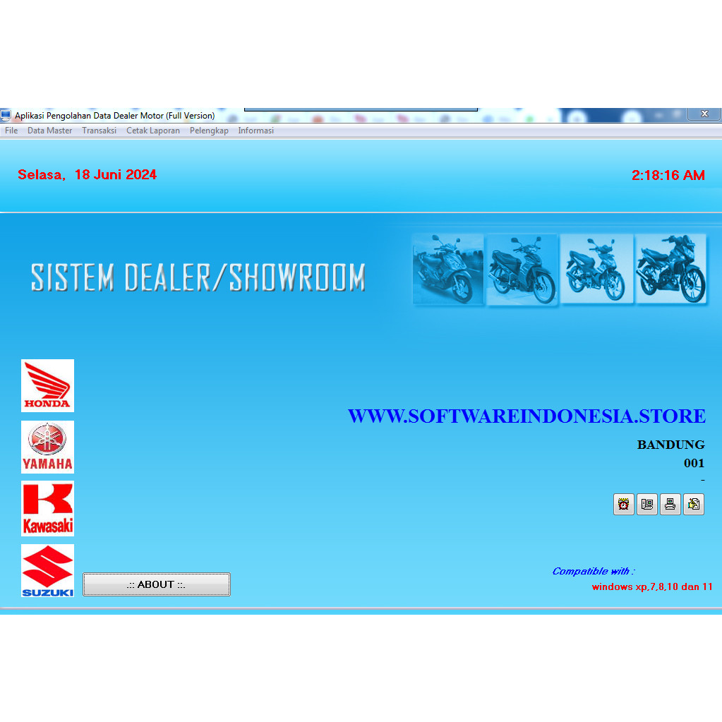 Software Aplikasi DEALER MOTOR (FULL VERSION)