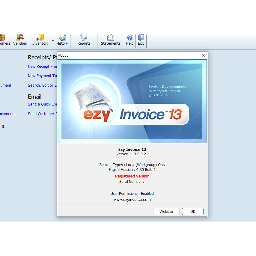 Software faktur penjualan EZY INVOICE 13