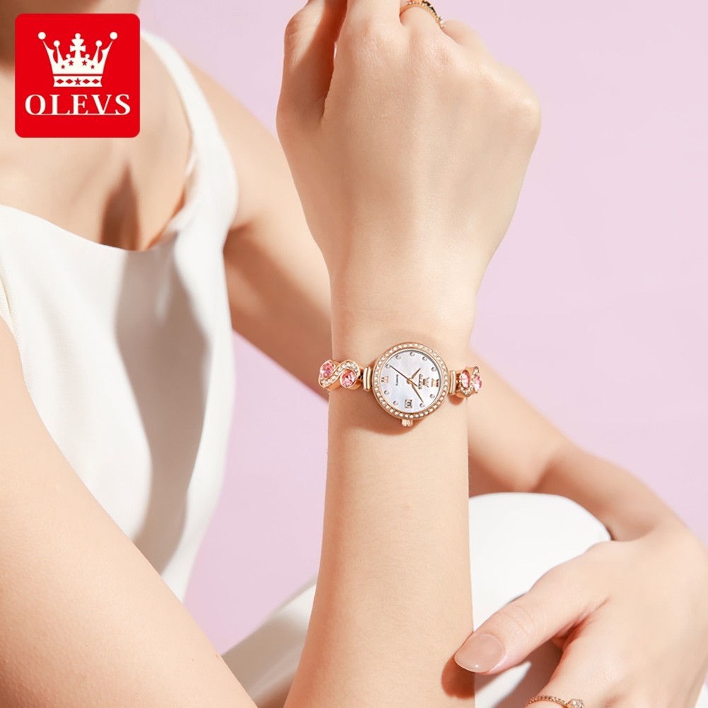 NEW OLEVS 5633 WOMAN WATCH ELEGANT FASHION QUARTZ WATCH DIAMOND BRACELET LADIES WATCH ORIGINAL