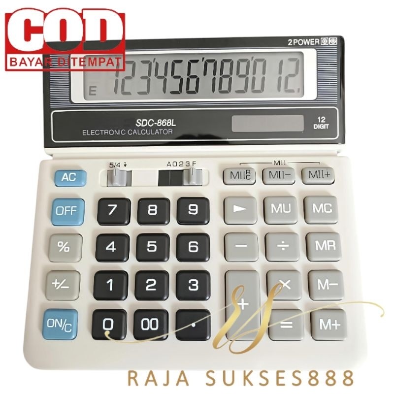 

Kalkulator Murah tipe SDC 868L 868 L Warna Menarik 12 Digit CT
