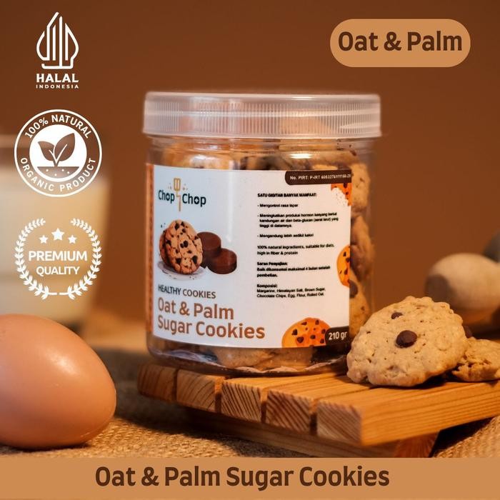 

NewZbgt- Oat & Palm Sugar Cookies Chop Chop - Cookies Sehat Rendah Kalori