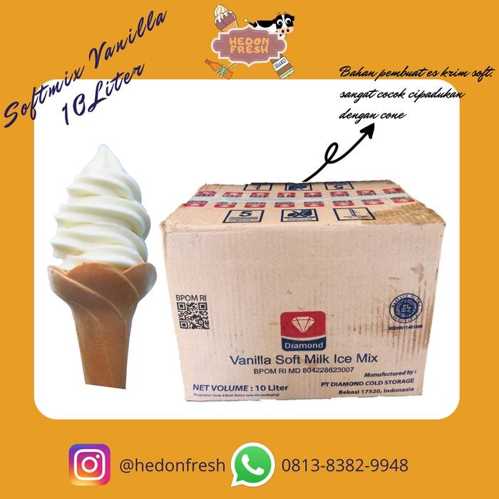 

NewZbgt- Softmix Soft Mix Diamond 10 Liter Rasa Vanilla