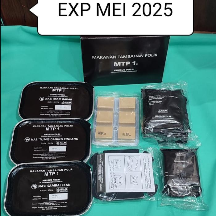 

NewZbgt- Makanan Survival Ransum MTP1 Makanan Tambahan Polri sereal siap saji