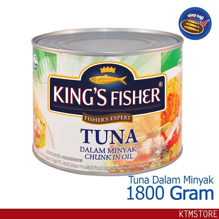 

NewZbgt- King's Fisher Tuna Minyak Nabati 1800g Tuna in Oil Daging Tuna Makanan