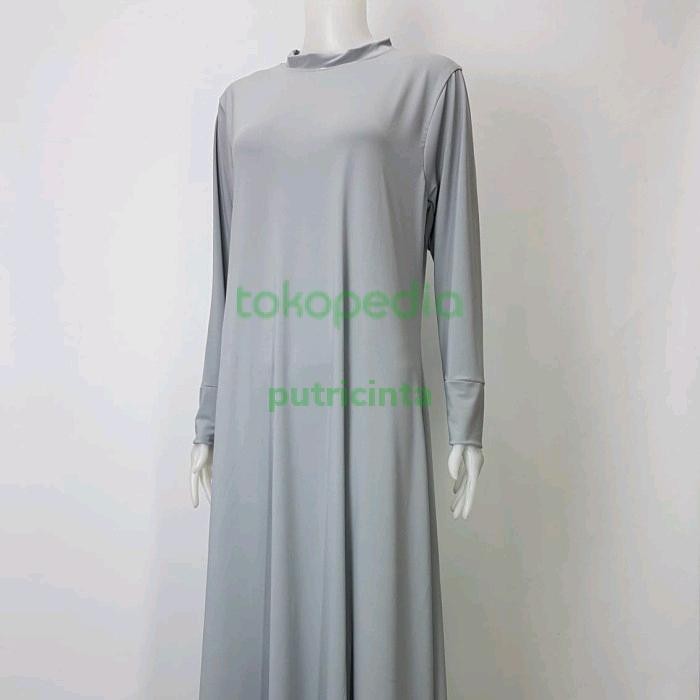 Hijara- manset gamis panjang/ inner long dress kerah spandek jersey
