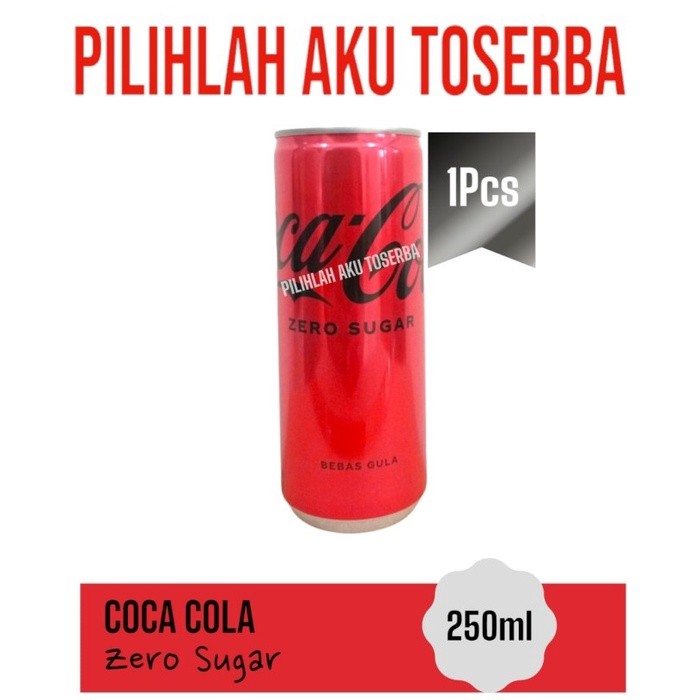 

Coca Cola ZERO SUGAR KALENG CAN 250 ml - ( HARGA 1 DUS )