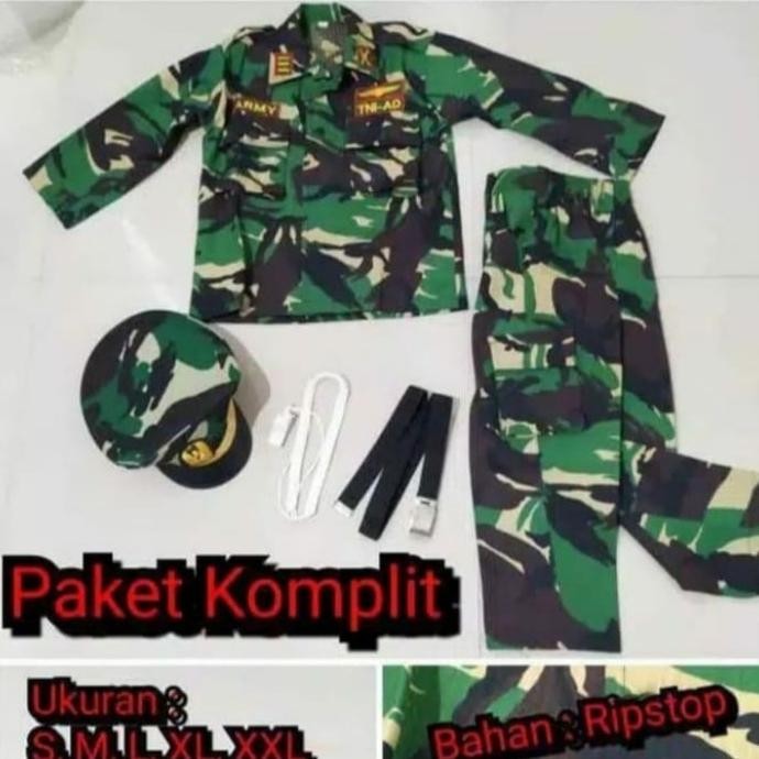 Promo Stelan loreng anak/baju loreng anak