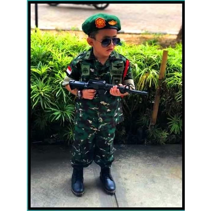 Promo Pakaian Dinas Lapangan TNI-AD NKRI / Kostum Profesi Loreng TNI-AD NKRI