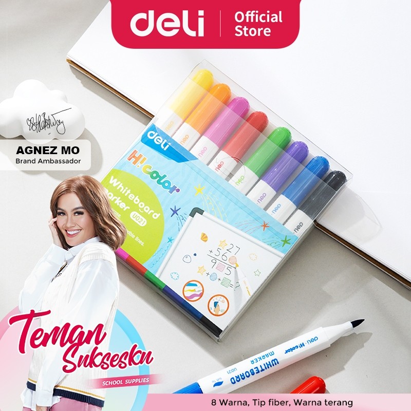 

Deli Spidol Papan Tulis Warna / Color Whiteboard Marker 8 Warna EU021