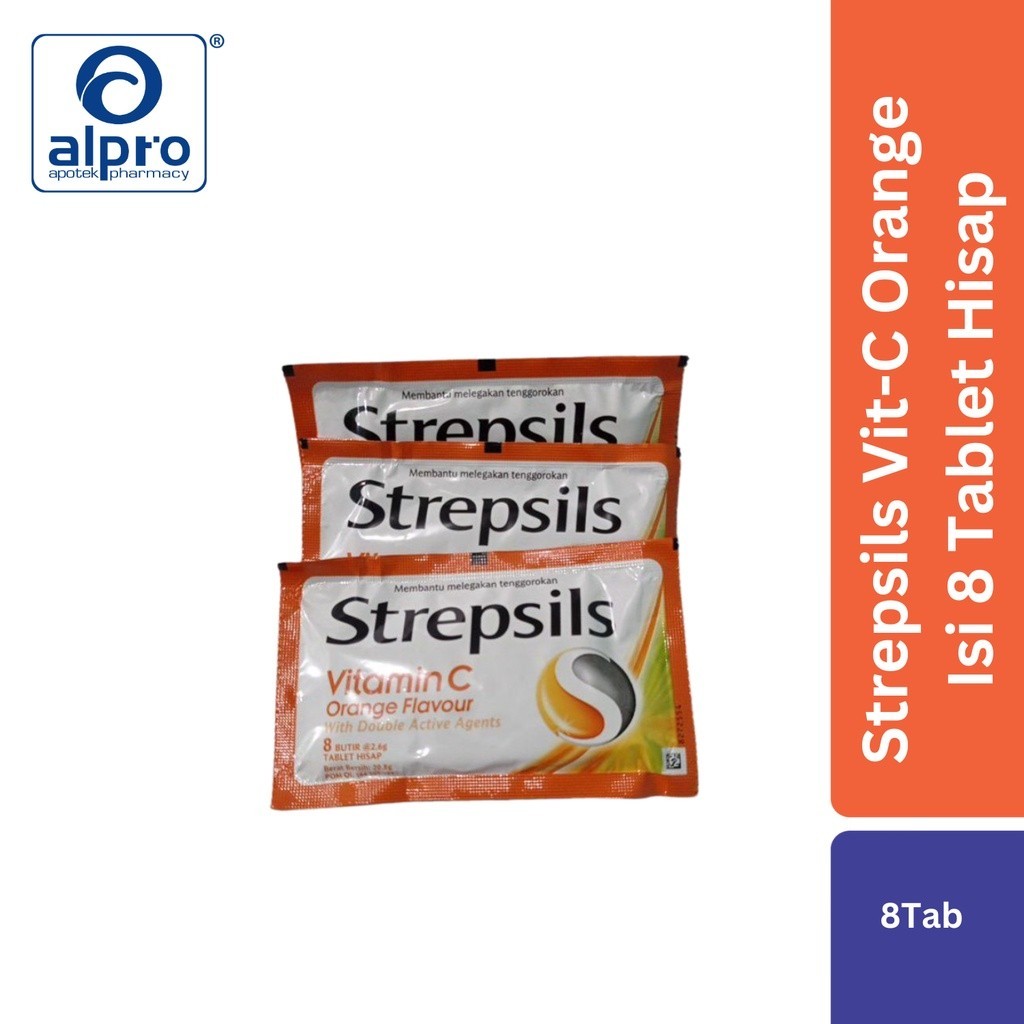 

Strepsils Vit-C Orange Isi 8 Tablet Hisap