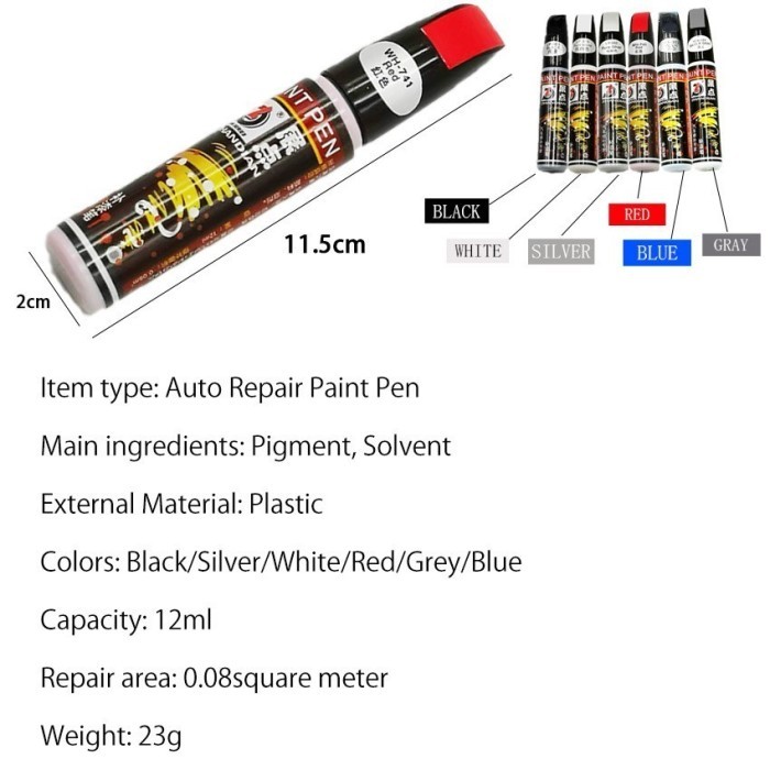Cat profesional Mobil Pen Mobil Auto Coat Scratch Batal Perbaikan Cat Pen Touch Up Waterproof