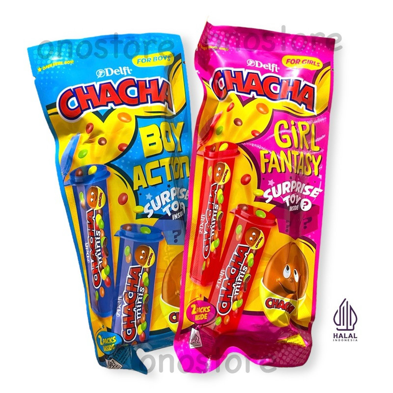

Cokelat Chacha Delfi Surise Toys 2 x 12.5 gram