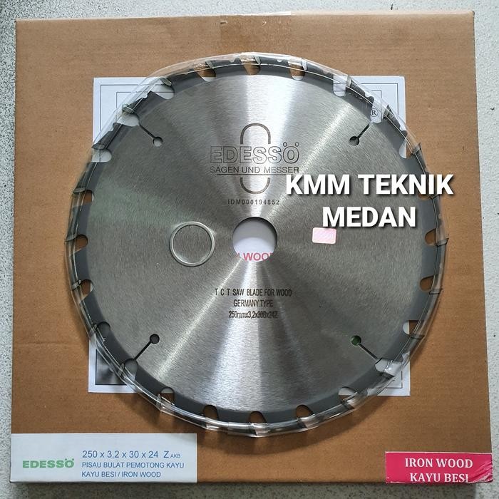 EDESSO MATA CIRCULAR SAW 10" X 24T GERGAJI BELAH KAYU BALOK 10 INCH