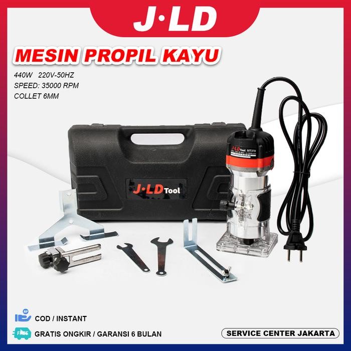 JLD Mesin Profil Kayu Trimmer Router 6MM Mesin Propil Kayu / Trimer Kayu /Router Ukir Kayu Murah