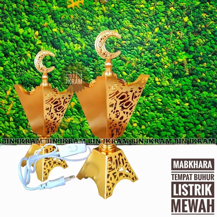 PREMIUM Tempat bukhur listrik Wadah Pembakaran Buhur Arab Dupa Menyan Elektrik
