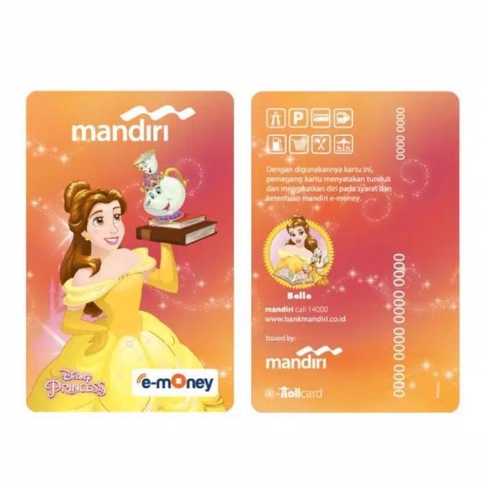 Ready EMONEY CARD ETOLL MANDIRI EDISI PRINCESS BELA