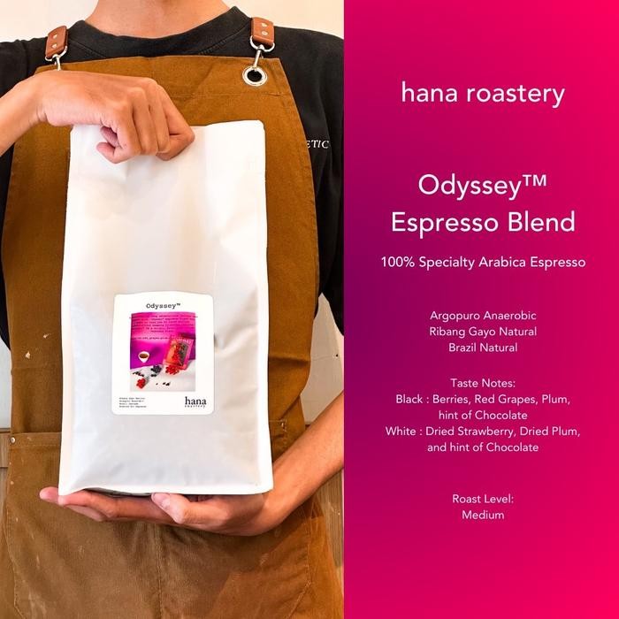 

Odyssey Espresso Blend - 1kg - Specialty Espresso Blend - Hana Roastery