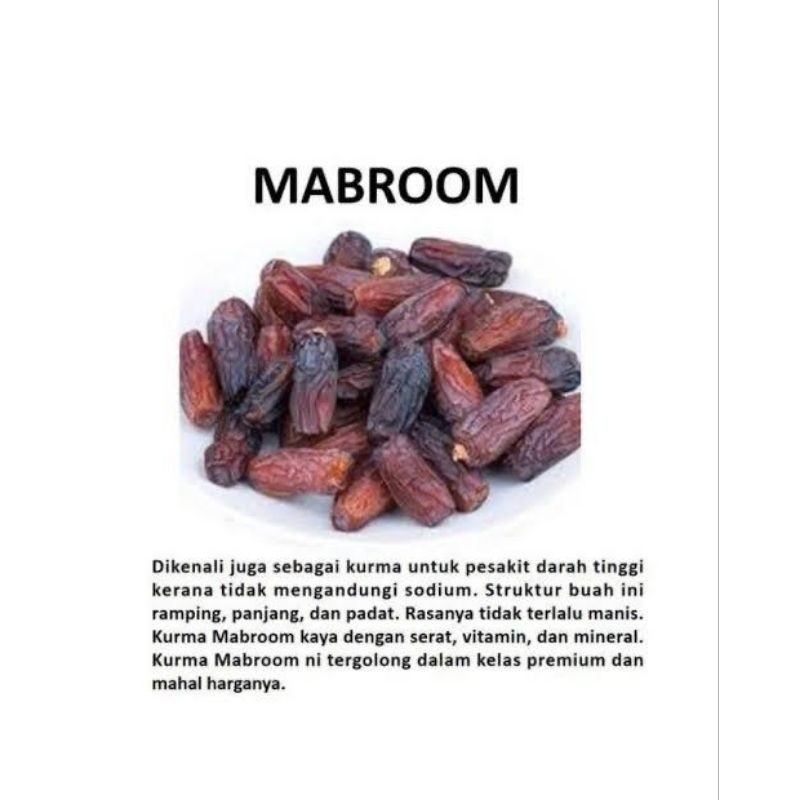 

Sajiandapur Kurma Mabroom Madina Nakhela Eksklusif Dates 1Kg