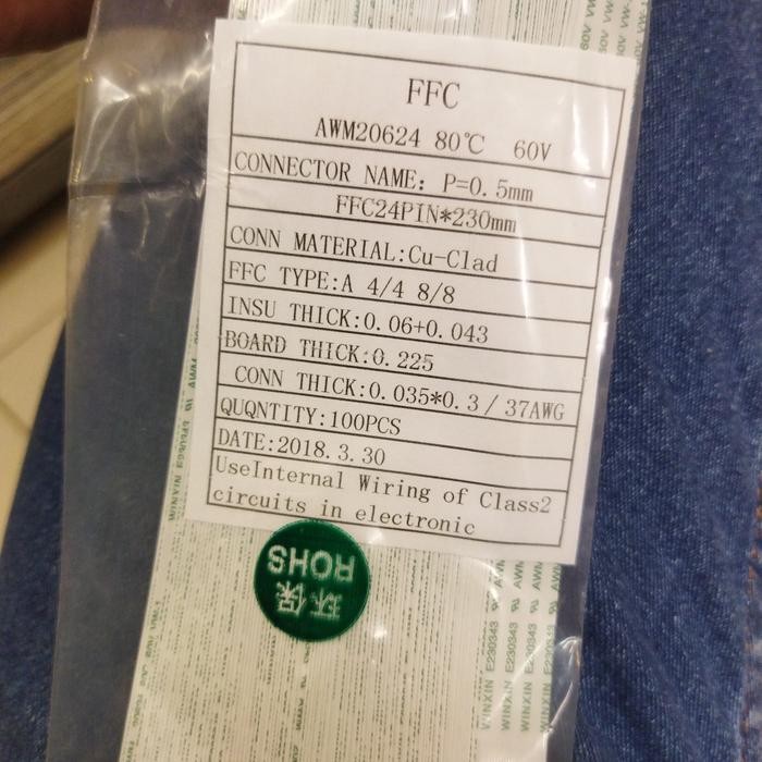 Kabel Optik Dvd 24 Pin Fleksibel 100Pcs - Asli