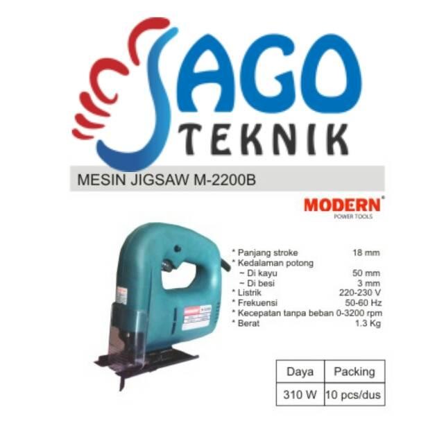 Mesin Gergaji Triplek / Jigsaw MODERN M2200B / M 2200 B / M-2200B