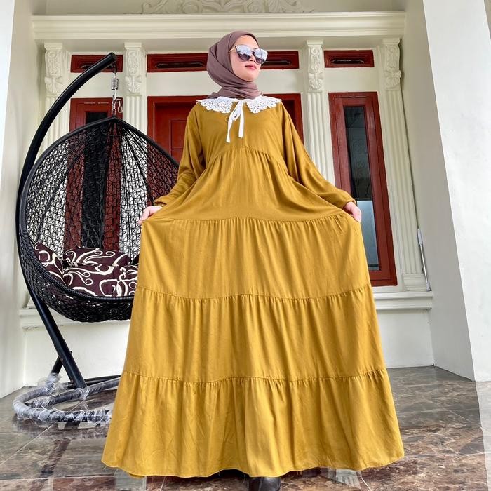 Mosya- Lalita Dress - Gamis Wanita Jumbo LD 125 cm