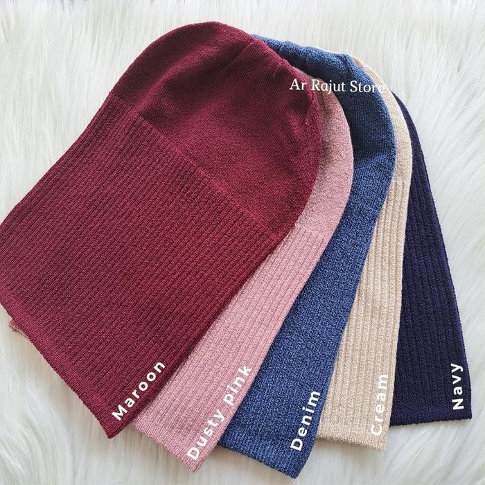 Mosya- Ciput Rajut Kupluk Salur Premium Anisa Anti Pusing Wanita Dewasa dalaman Kerudung - Instan