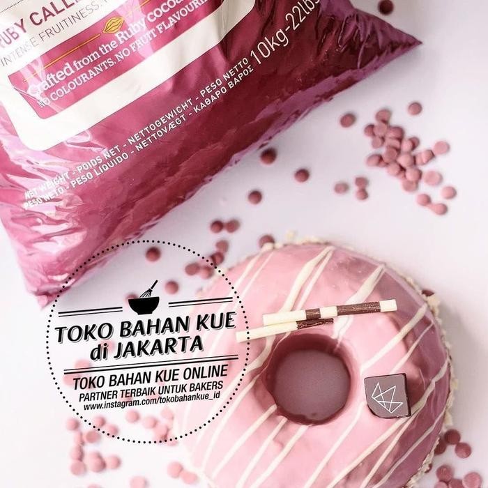 

Callebaut Ruby RB1 100gr Chocolate Pink Couverture Cokelat Chip Coin