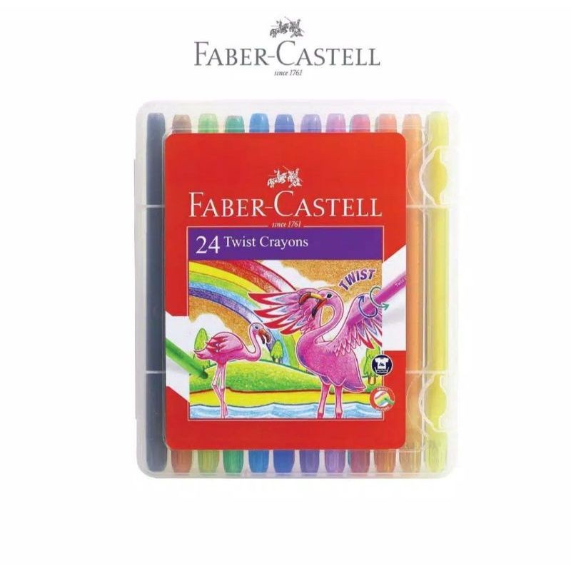 

Twist Crayon 24 warna faber castell / crayon putar