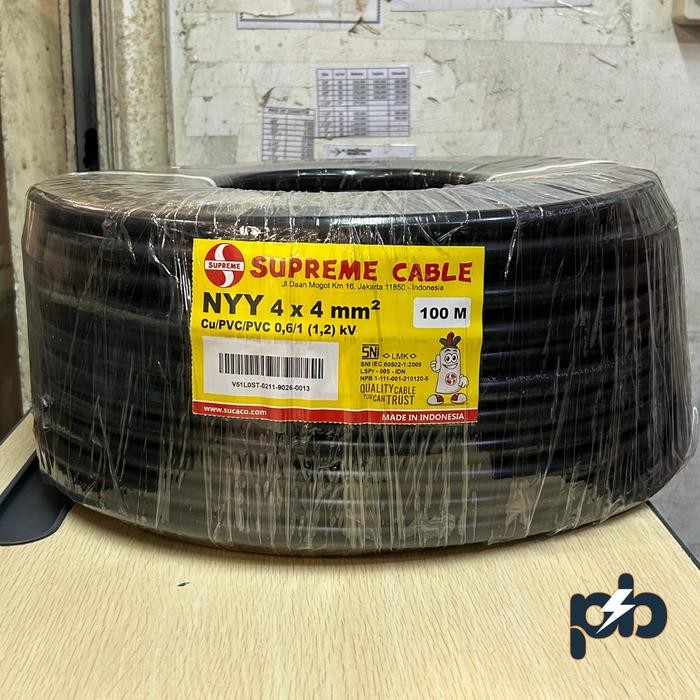 Kabel NYY 4 x 4 mm Merk Supreme / Kabel NYY 4 x 4mm Supreme
