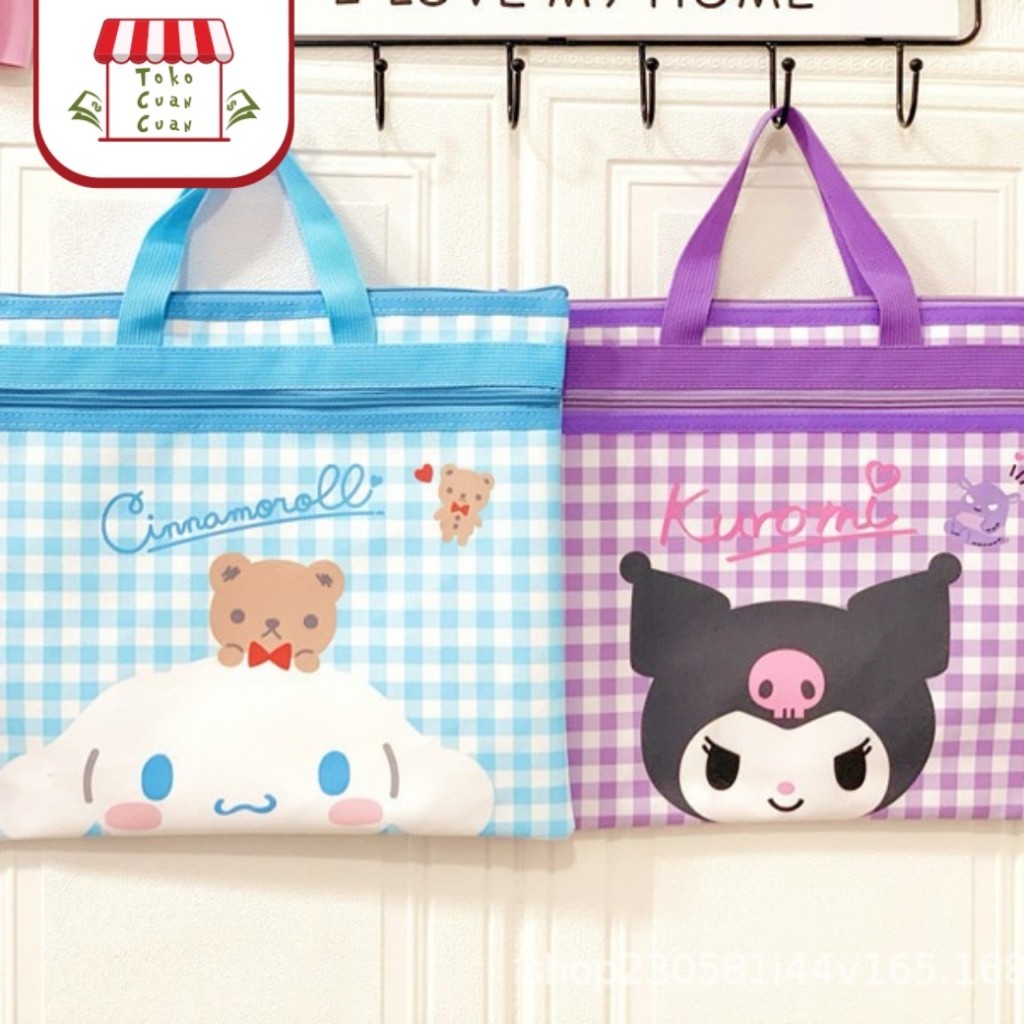 

SANRIO MAP KAIN TAS FOLDER ANAK Phoebe Tas Map Kain tas buku les anak Tas Serbaguna