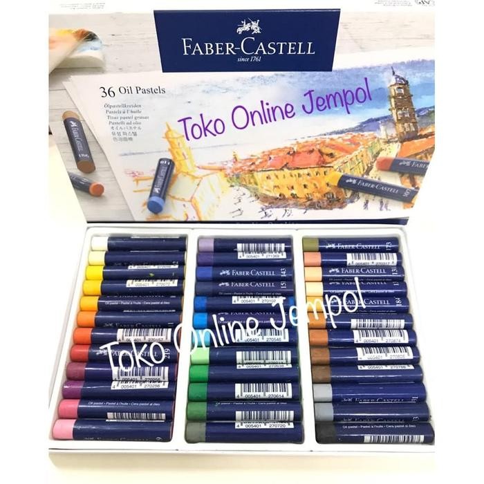 

TERLARIS 36 warna Studio Quality Oil Pastel Faber crayon 127036 ATK0350FC